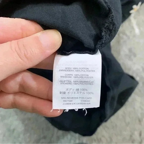 Madewell Embroidered Tie Back Cut Out Top - Picture 10 of 12